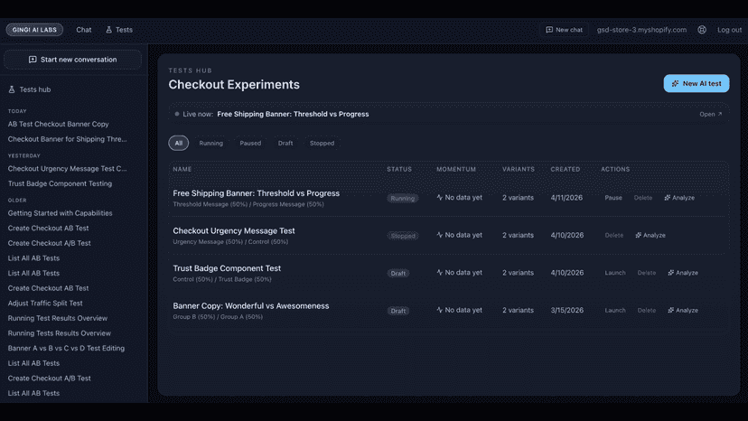 Run and refine tests without relying on a developer for each cha