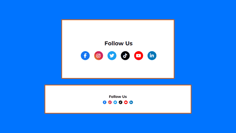 Customizable Social Media Icons