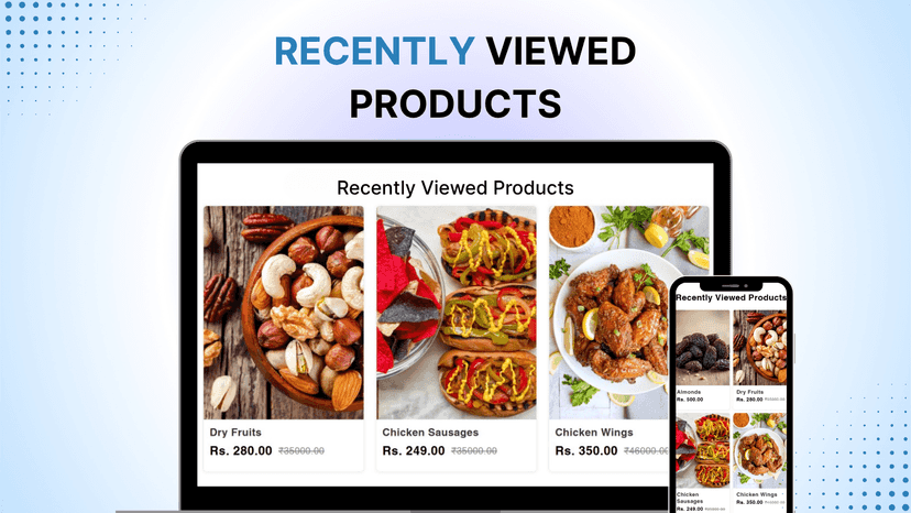 recently viewed products