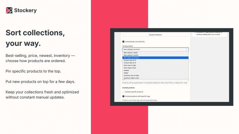 Sort collections, your way.