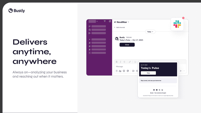 Delivers anytime, anywhere