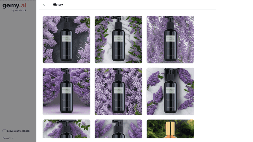 See history of what you have created and download HQ images!