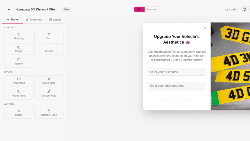 Automatic Popups