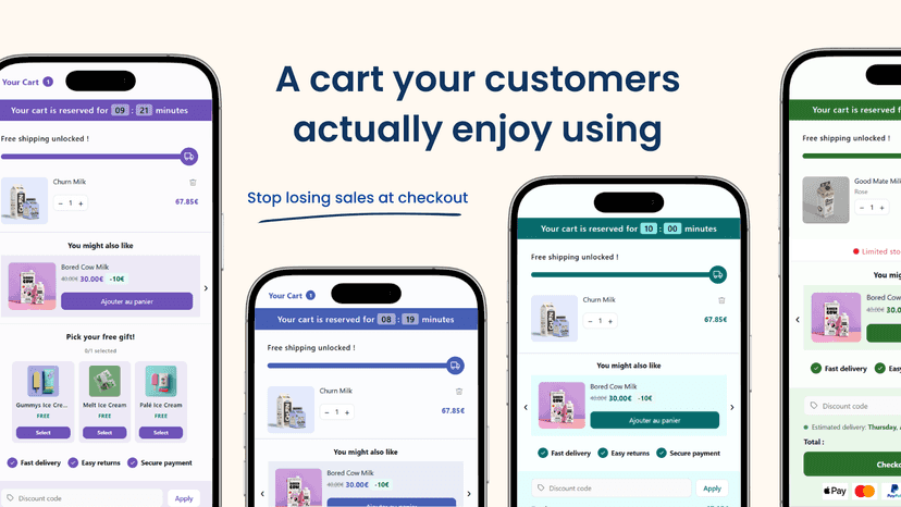 A cart your customers actually enjoy using