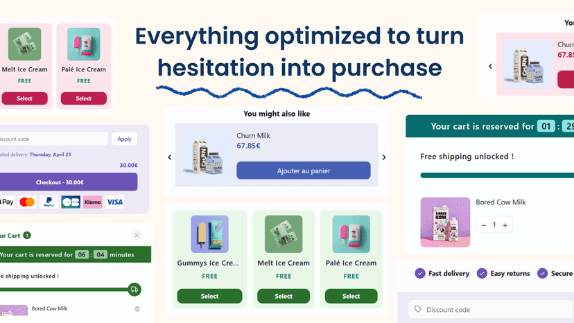 Everything optimized to turn hesitation into purchase