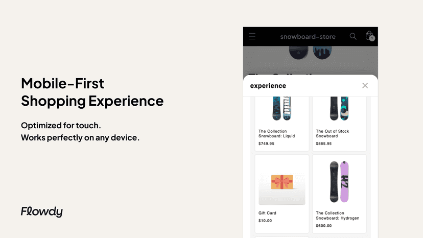 Mobile-First Shopping Experience