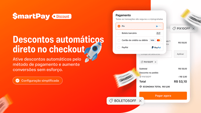 Descontos automáticos aplicados direto no checkout