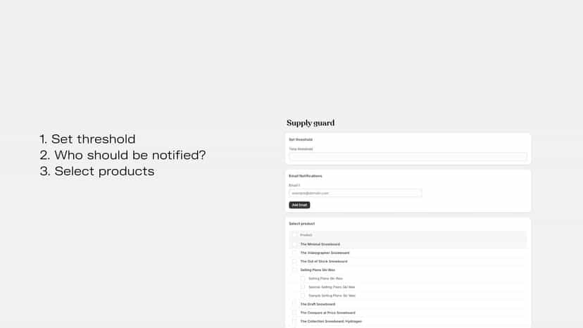 Create alert threshold