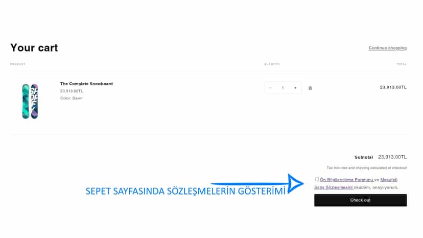 Sepet Gösterim
