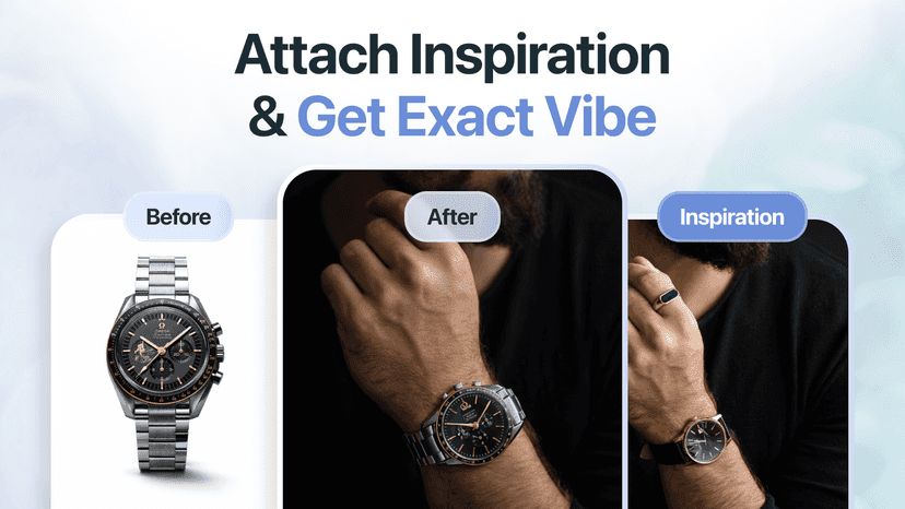 Ai products images with using inspiration to create images