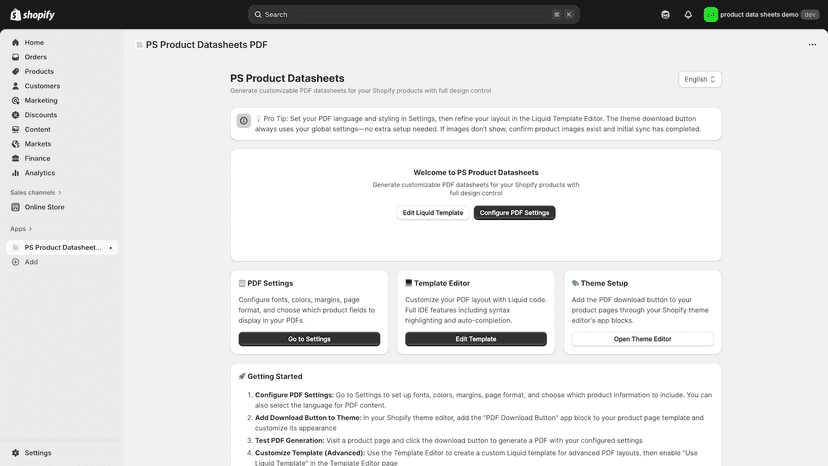 PS product datasheet pdf app home preview