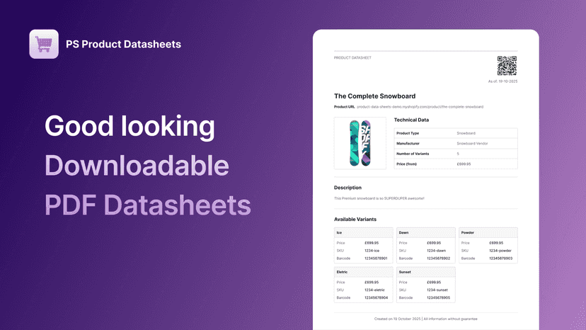 product data sheet pdf preview image