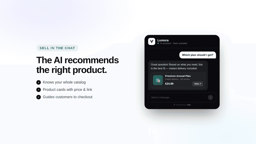 AI recommends right product