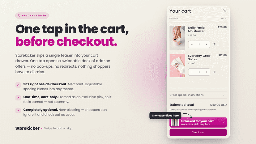 Cart Teaser Button