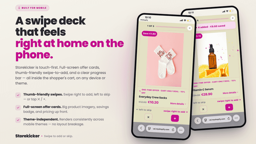 Mobile Swiping UI