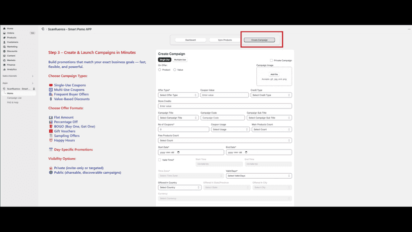 Step 3 - Create Campaigns