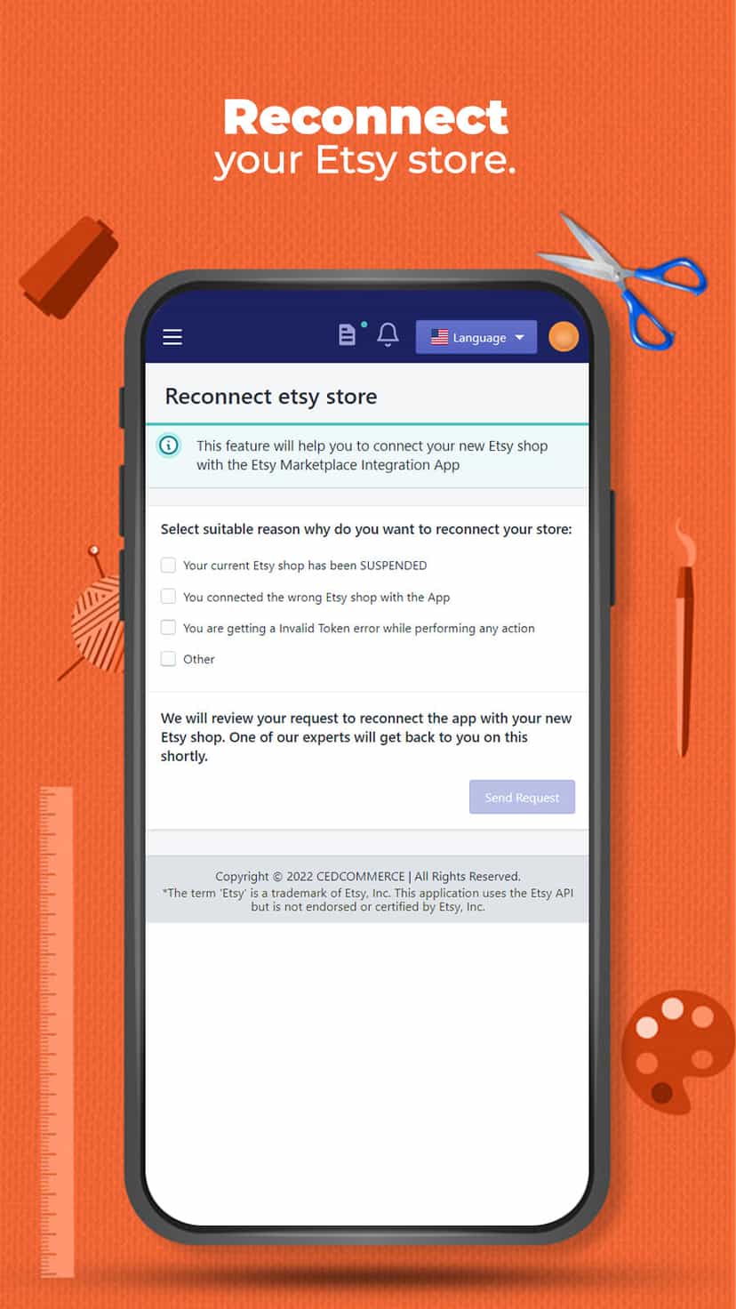 Reconnect your Etsy shop