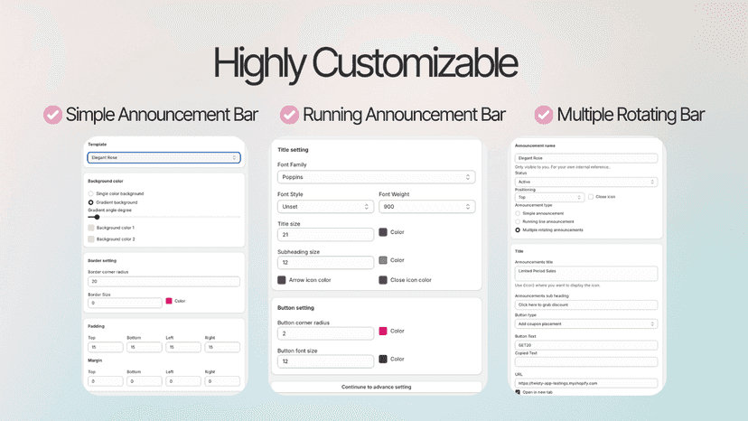 Highly editable, customize colors and fonts.