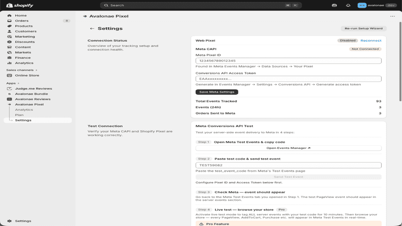 One-click Meta Pixel and Conversions API setup