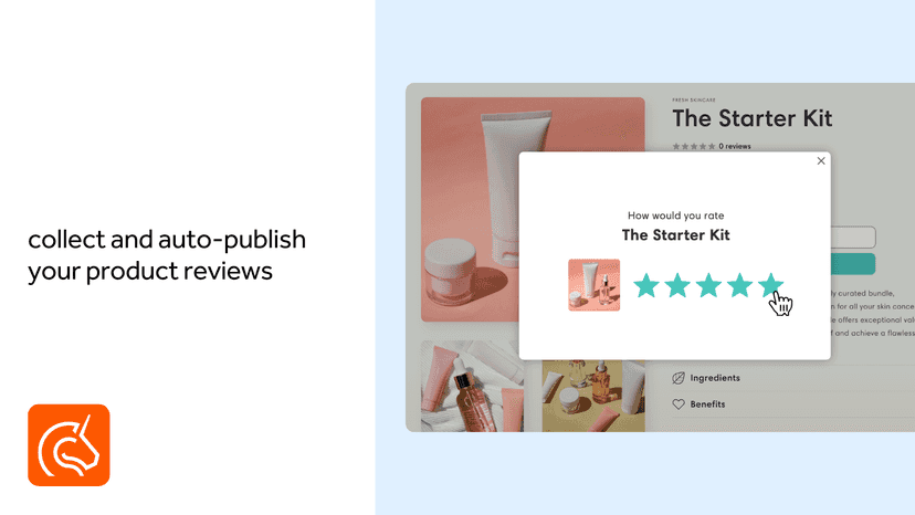 collect and auto-publish product reviews