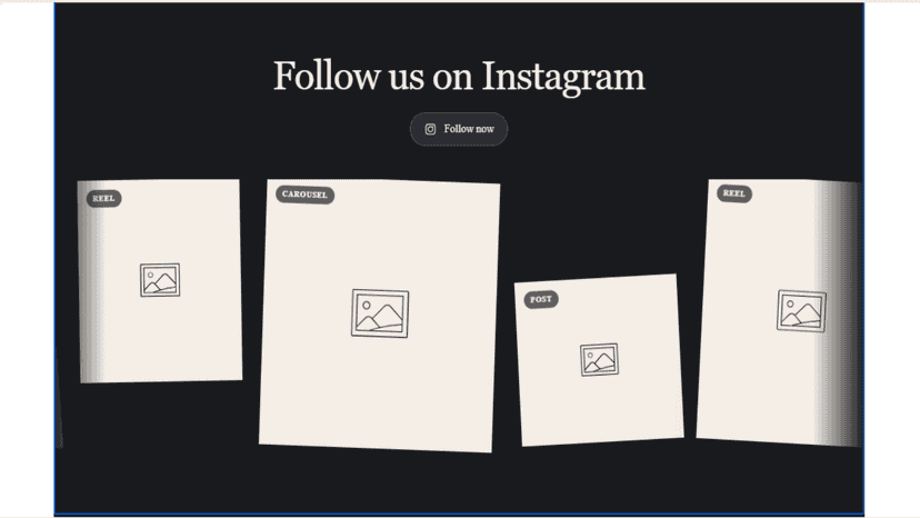 Instagram post carousel