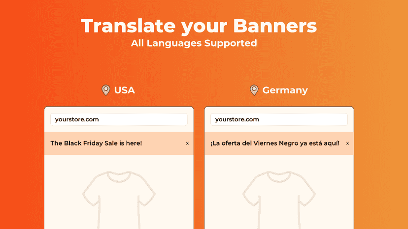 Translate Announcement Bars for Shopify Store
