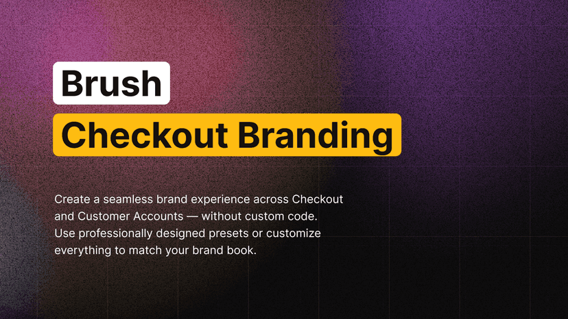 Brush - Checkout Branding