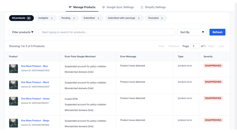 misk product feed