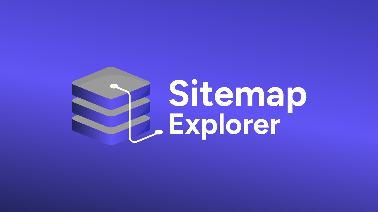Sitemap Explorer app hero banner with logo and title