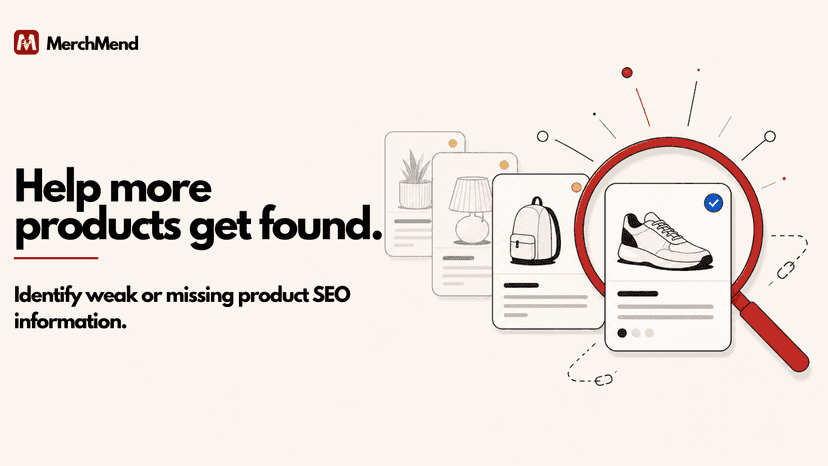 Products checked for weak or missing SEO information