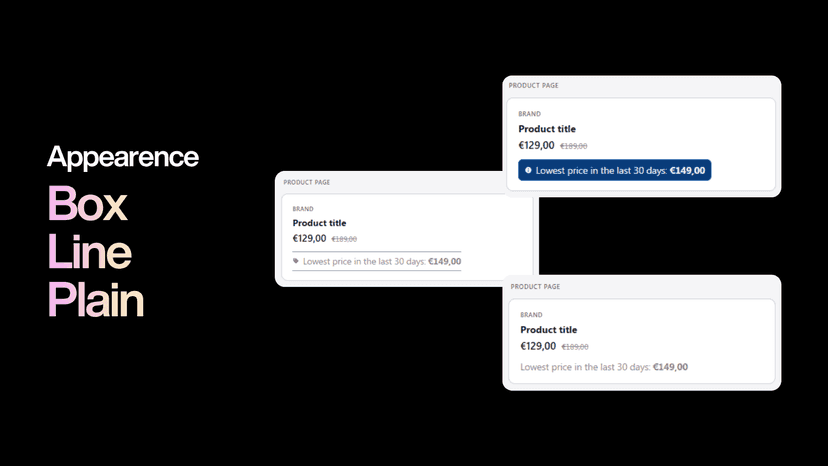 Price badge automatically converted to local currency