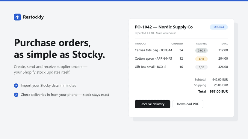 Restockly