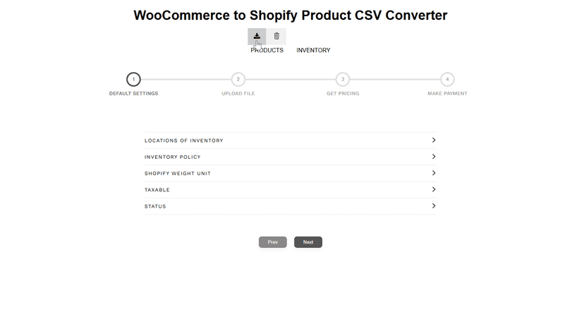 Download Shopify CSV