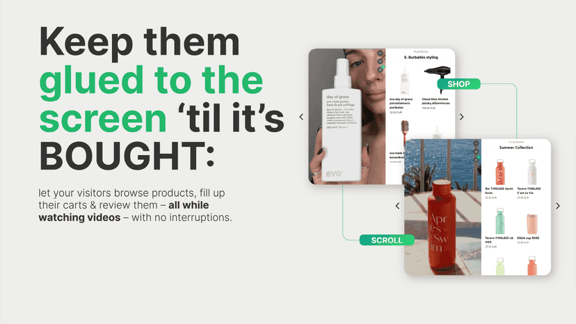 Shoppable videos: highlight product features with video shopping
