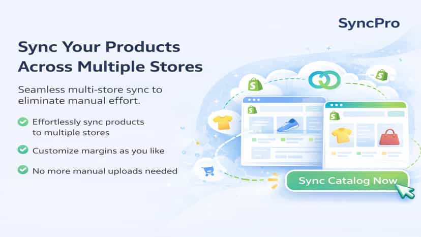 Multi-store product sync dashboard for fast scaling brands