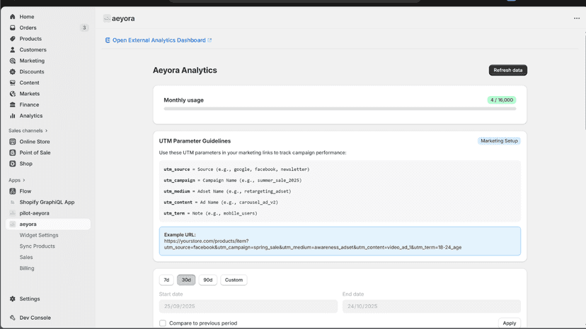 Shopify Admin Dashboard 1