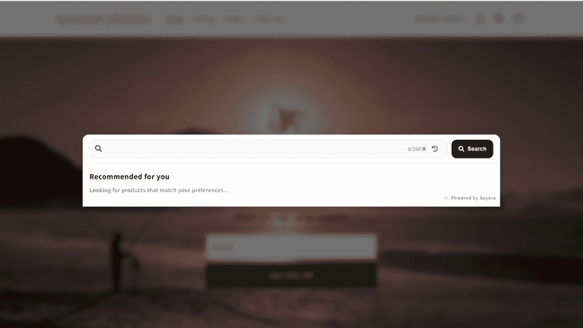 Aeyora Client Side - AI Search Bar