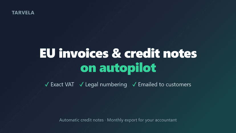 EU invoices and credit notes on autopilot