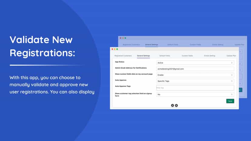 Validate Customer accounts