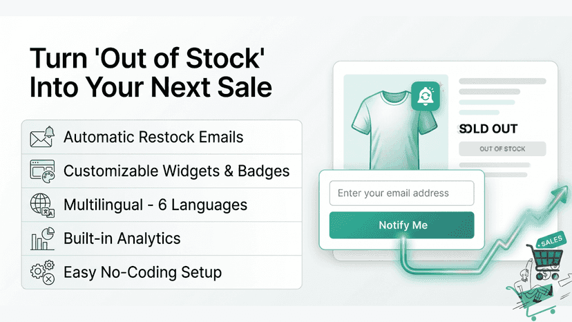 Notify customers automatically when products are back.
