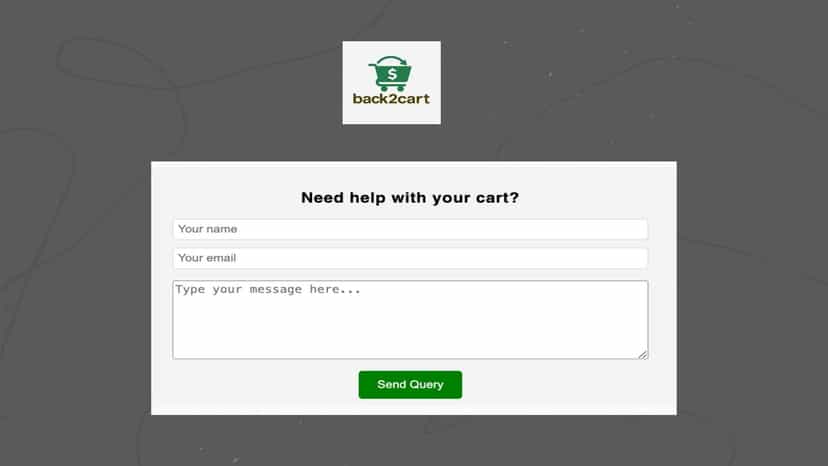 Back2Cart-Customer-Info