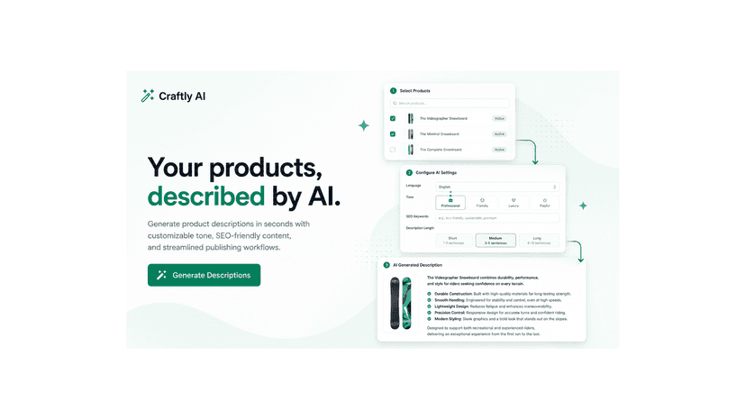 Your products, described by AI