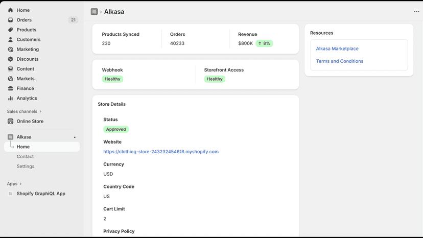 alkasa home page