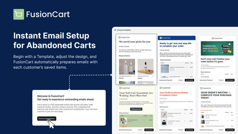 Fusion Cart Pre-built Template