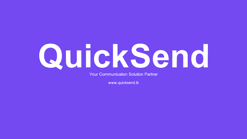 quicksend sms gateway sri lanka