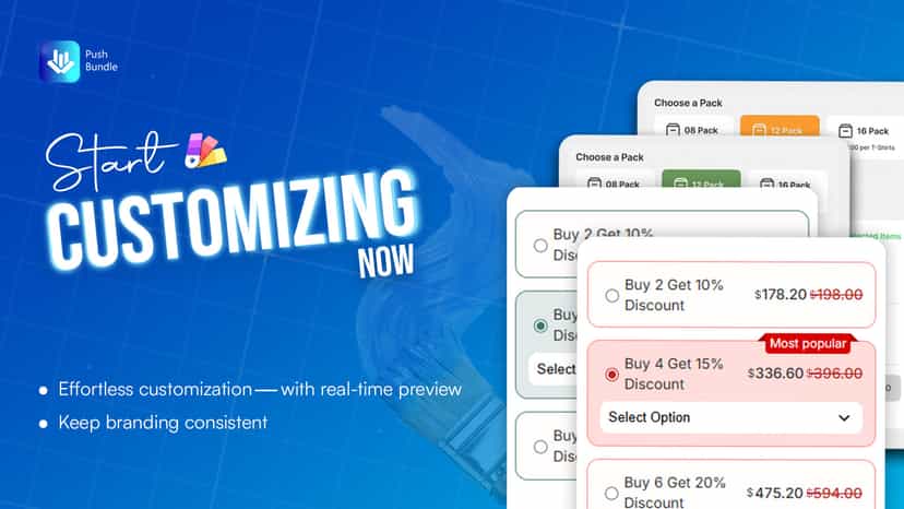 Customize bundle offer with real-time preview