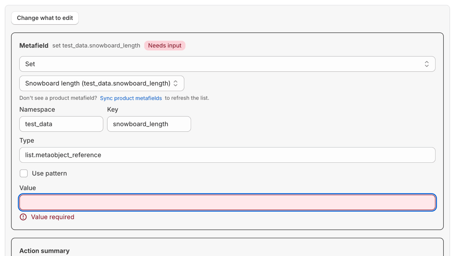 Configure your bulk edit actions