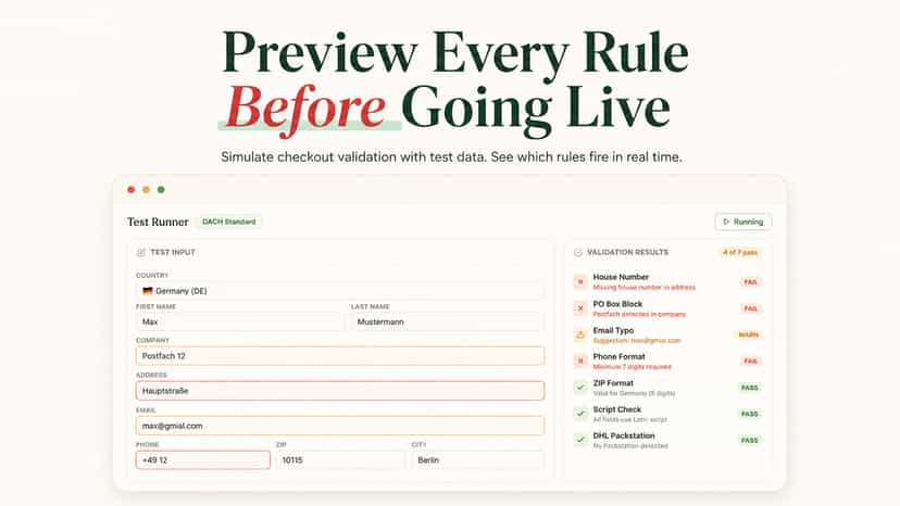 EL Address Validator App Rule Editor