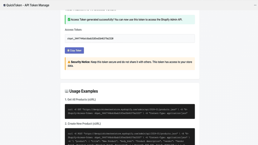 Code examples