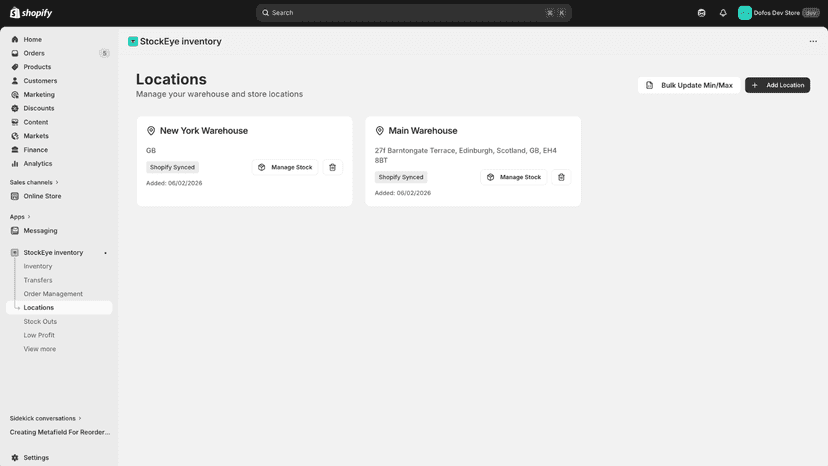 location page